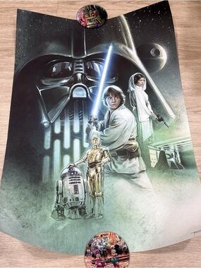 Disney Thomas kinkade star war might print poster